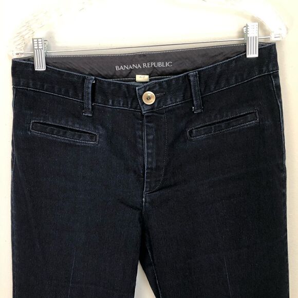 Banana Republic Dark Wash Flare Boho Jeans - Picture 3 of 8